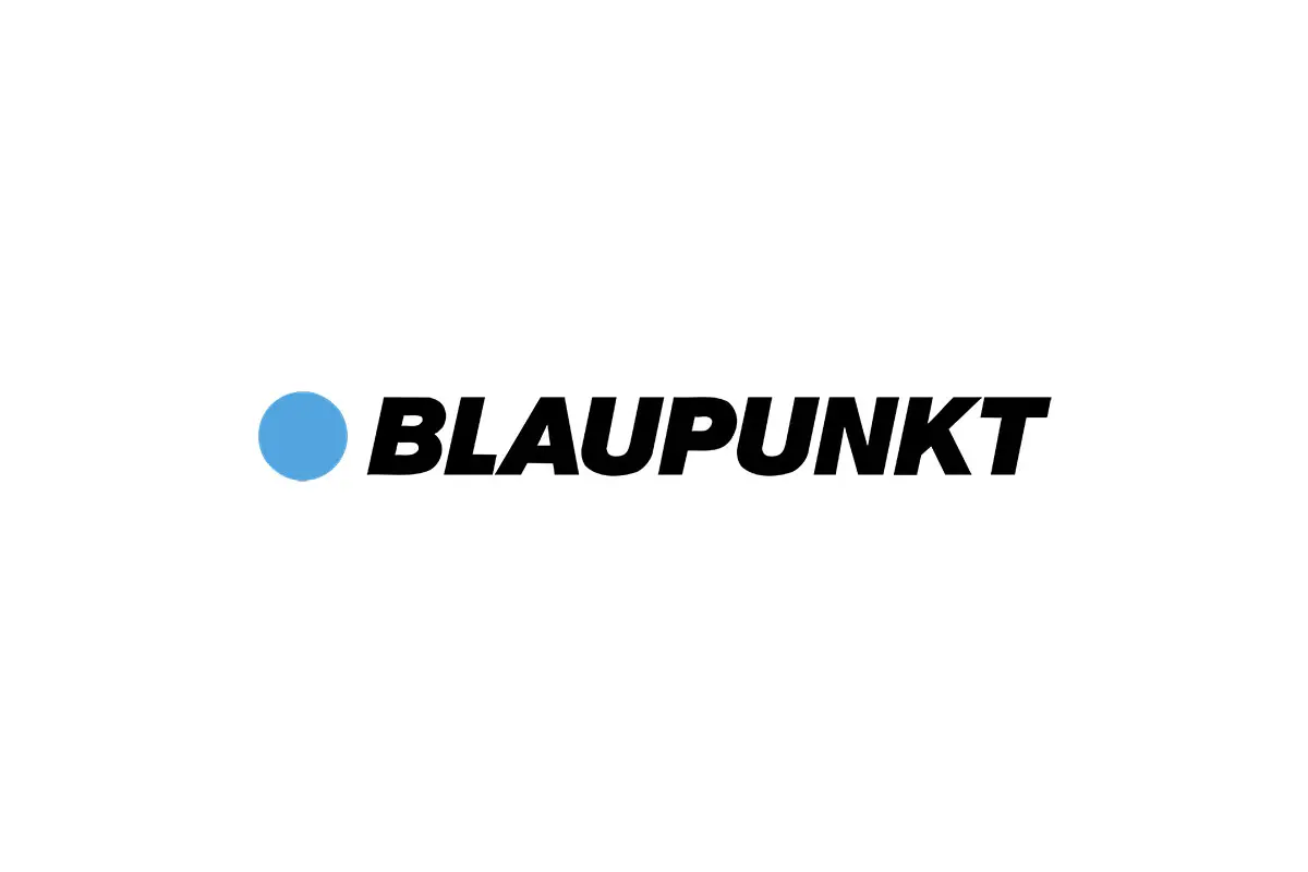 Blaupunkt德国蓝宝电子logo设计-蓝色圆点logo设计