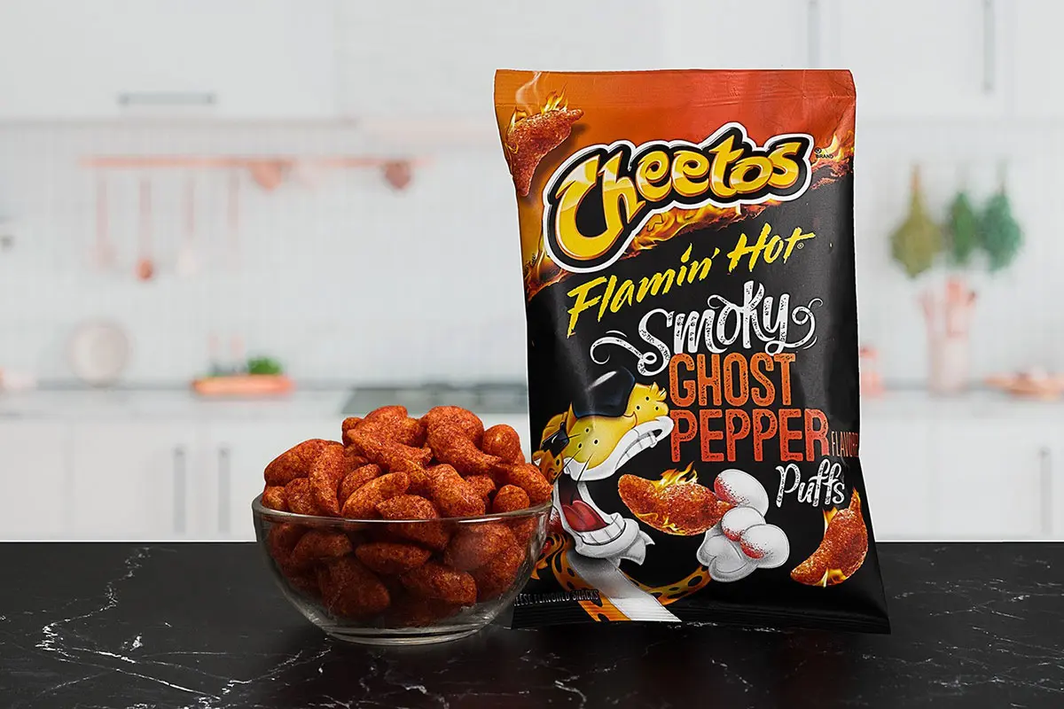 Cheetos百事奇多零食-烘干泡芙logo设计