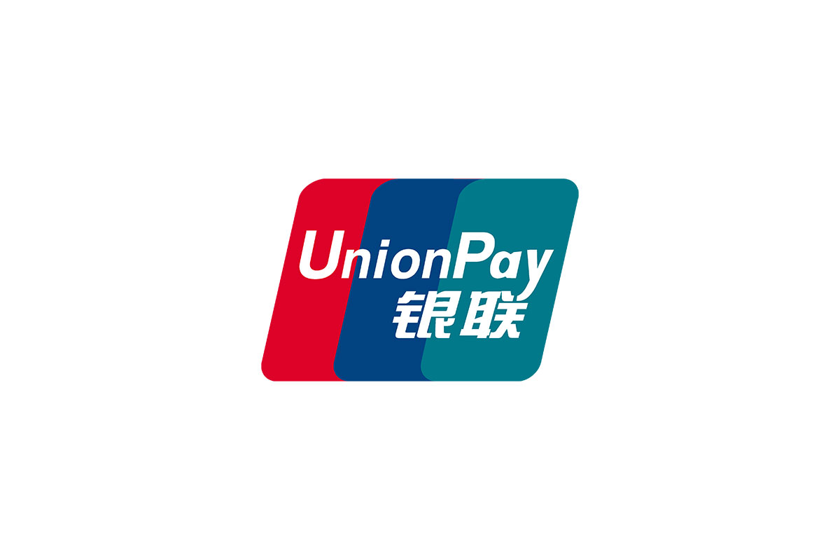 China UnionPay中国银联支付logo设计-蓝绿色logo设计