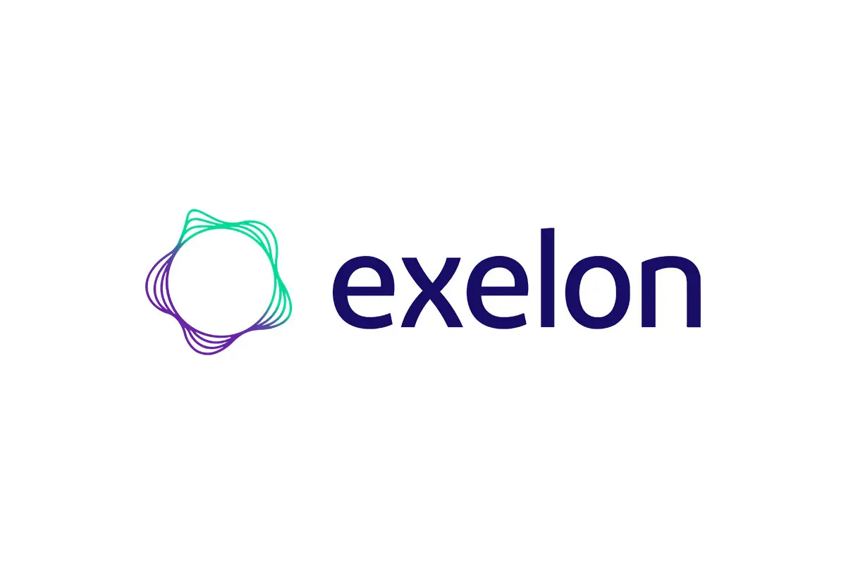 Exelon美国爱克斯龙能源logo设计-电流logo设计
