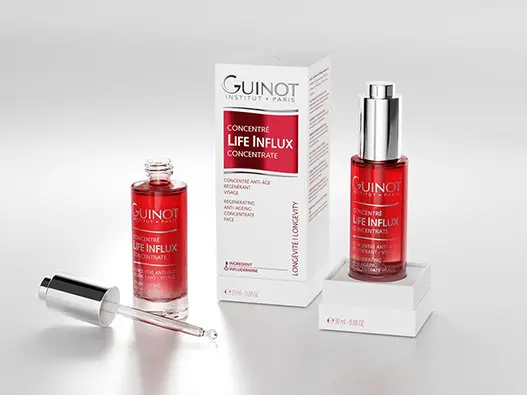 Guinot法国维健美化妆品logo设计含义及美容品牌理念