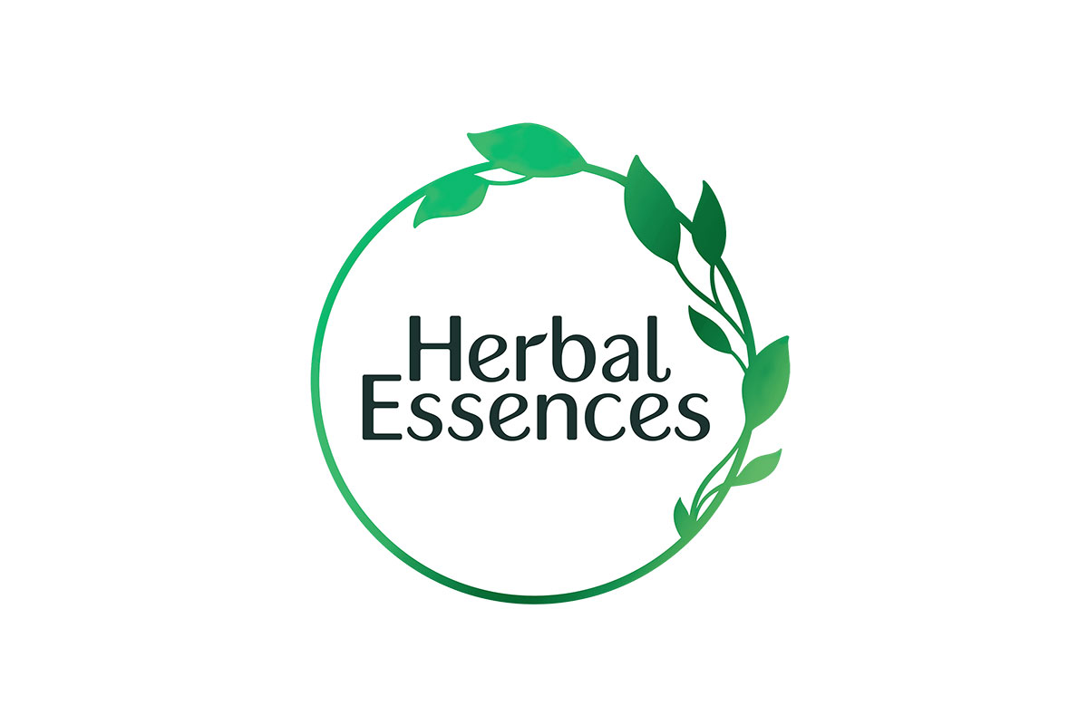 Herbal Essences宝洁伊卡璐洗发水logo设计-花环标志设计