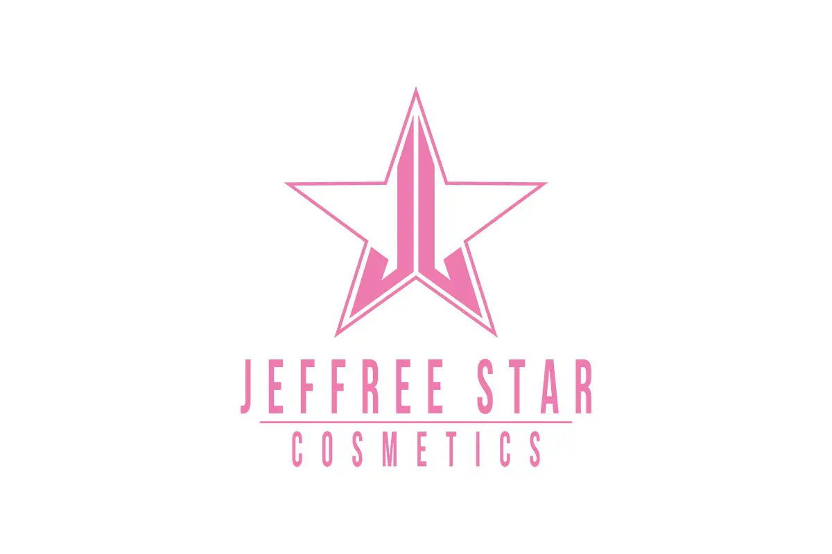 Jeffree Star杰弗里斯塔尔彩妆logo设计-五角星标志设计