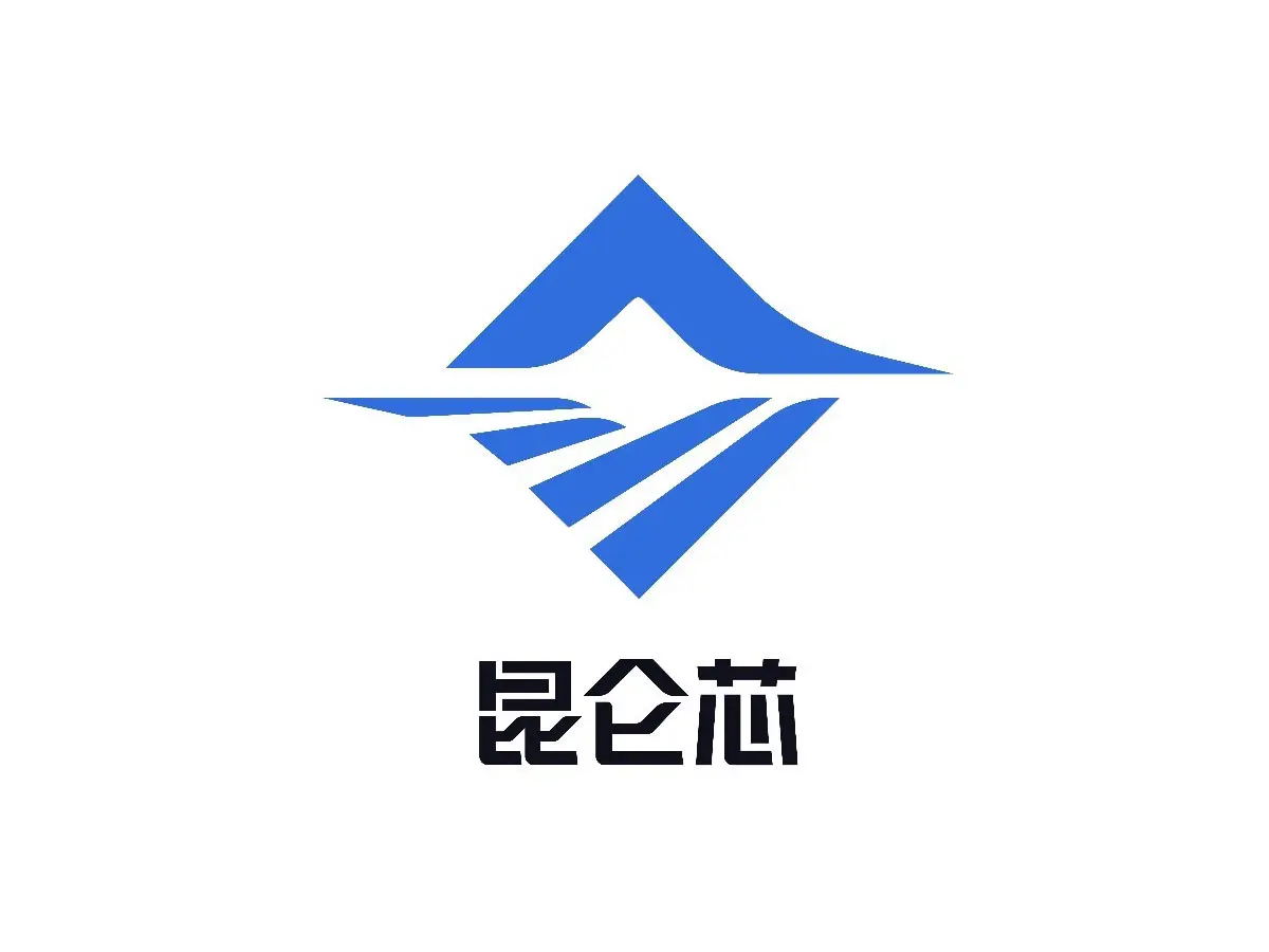 昆仑芯logo设计-K字母图标标志