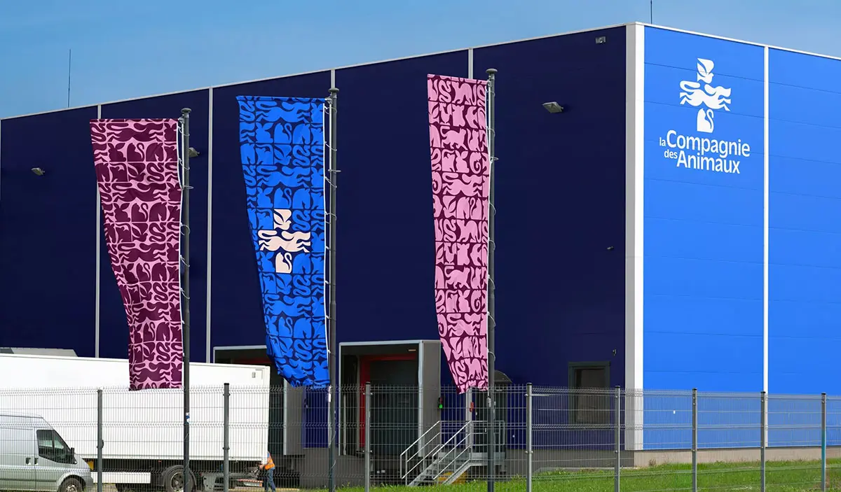 La Compagnie des Animaux法国宠物用品办公室-动物剪影logo设计