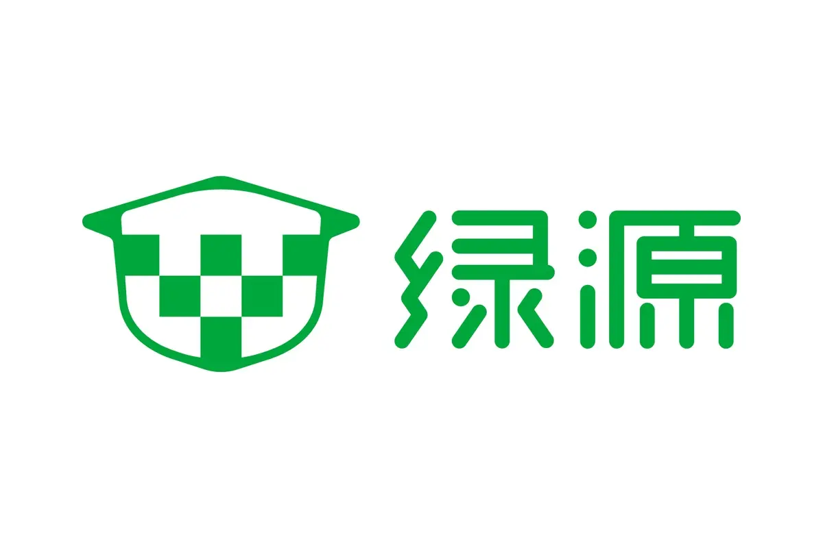 绿源电动车logo设计-绿色树形标志