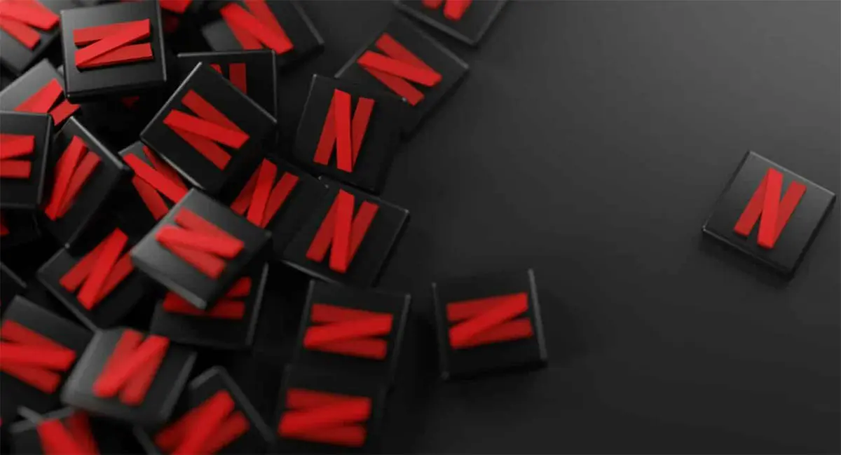 Netflixlogo图案-丝带折叠徽标