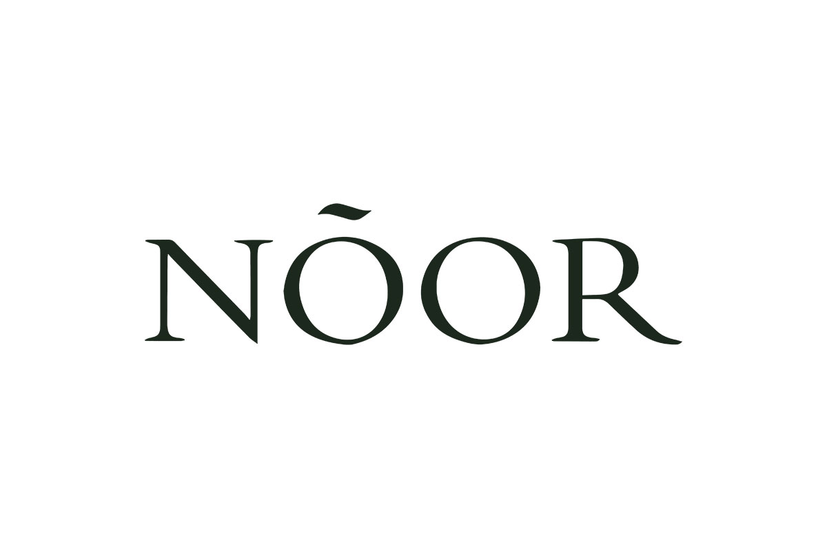 Noor Hair美国护发产品logo设计-波浪曲线标志设计