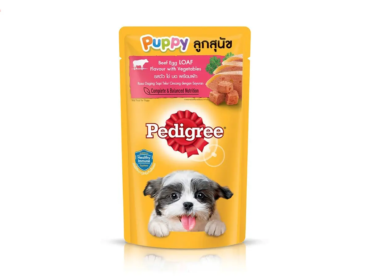 Pedigree英国宝路狗粮-明黄色标志设计
