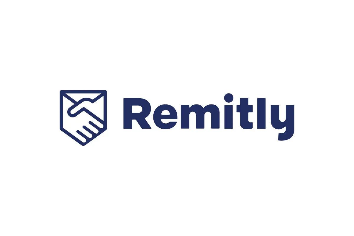 Remitly美国跨境支付logo设计-握手logo设计