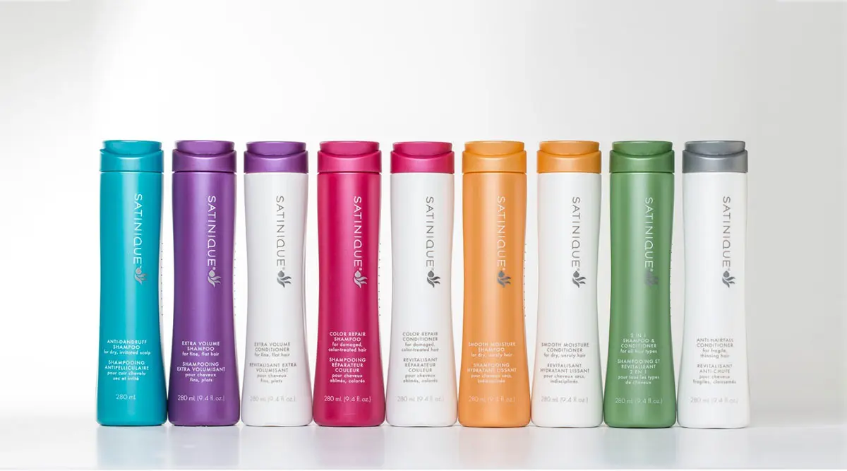 Satinique美国安利丝婷洗发水-安利公司标志设计