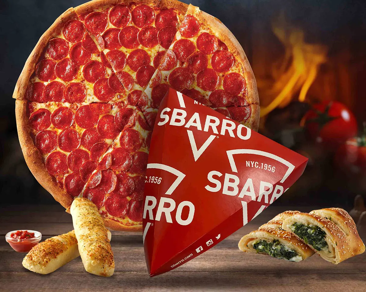 Sbarro Pizza美国披萨连锁店-三角形logo设计