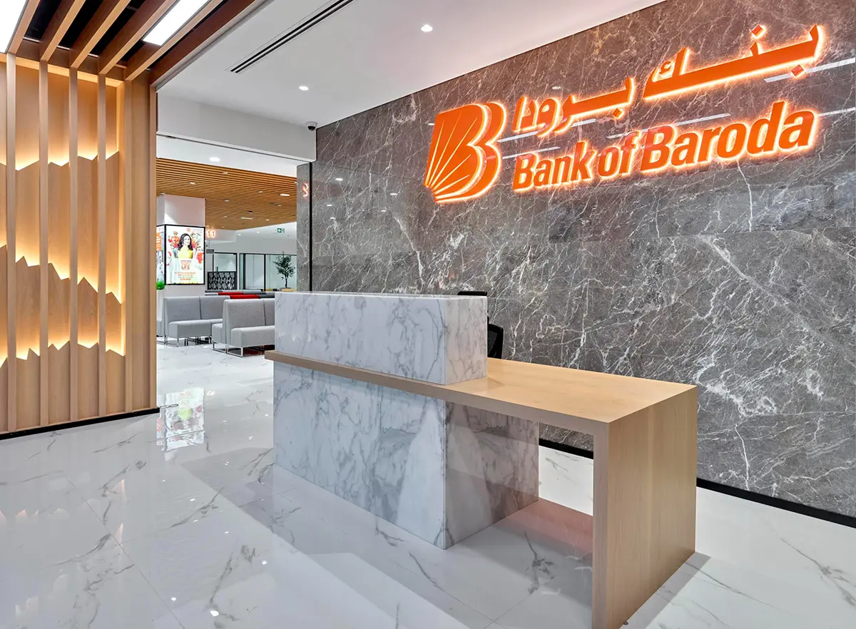 Bank of Baroda巴罗达银行前台形象设计-电子支付标志设计