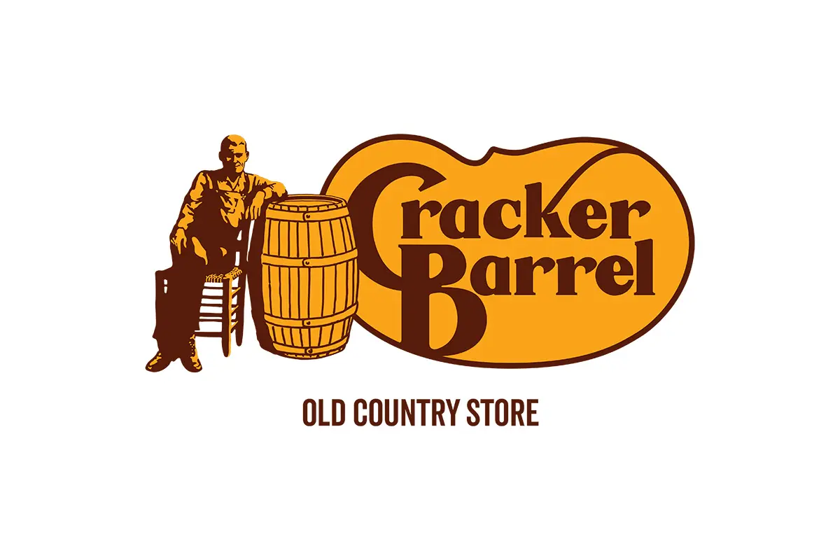 Cracker Barrel快客桶连锁餐厅logo设计-酒桶logo设计