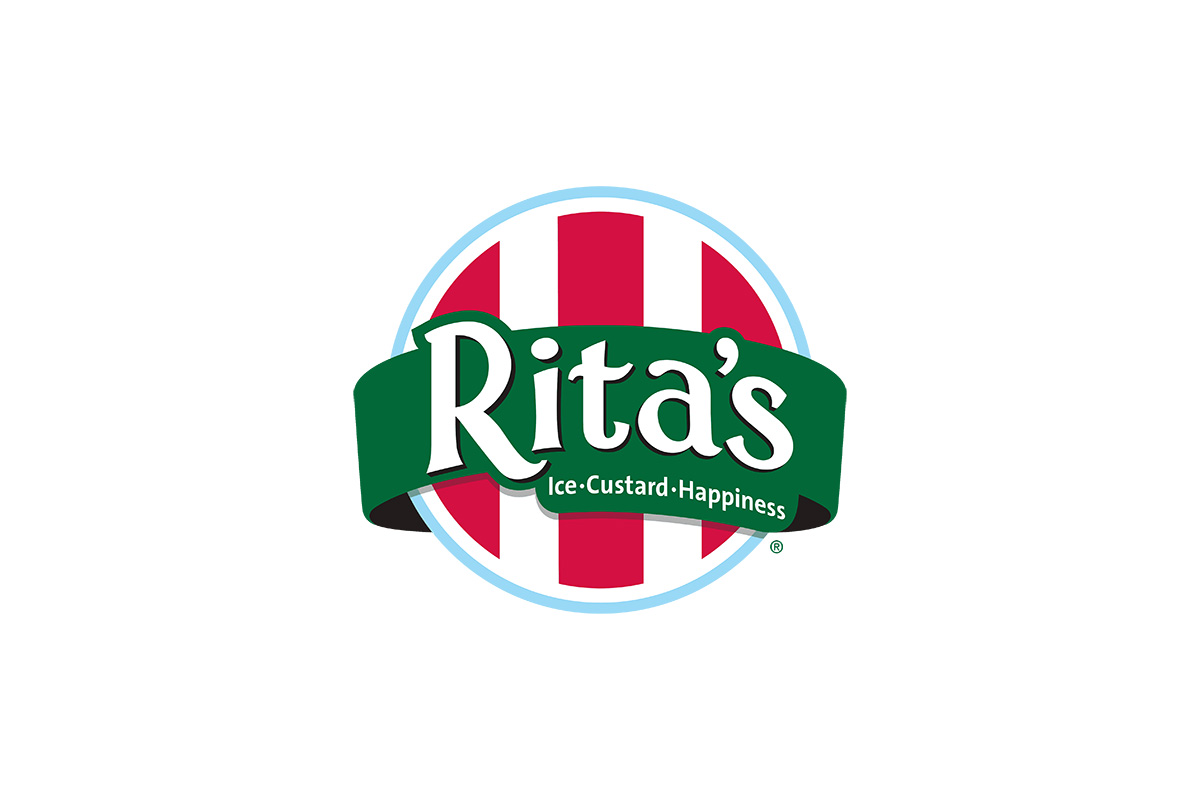 Rita's Italian Ice意大利丽塔冰logo设计-条纹logo设计公司