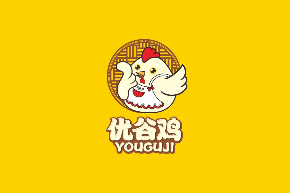 优谷鸡标志logo图片