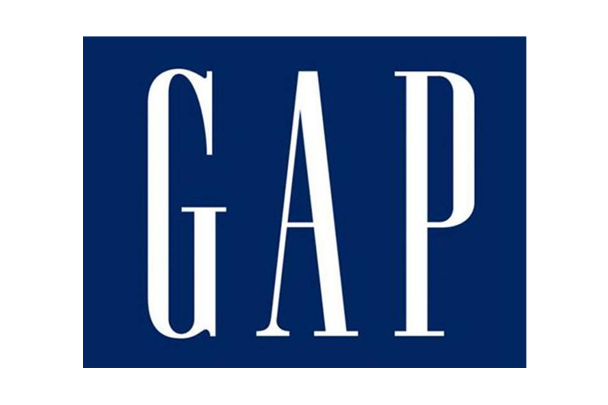 Gap盖璞蓝色反白logo