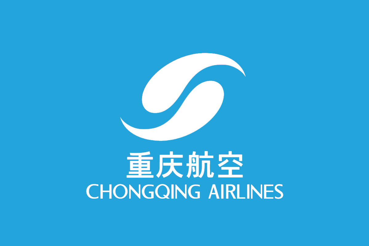 重庆航空反白logo