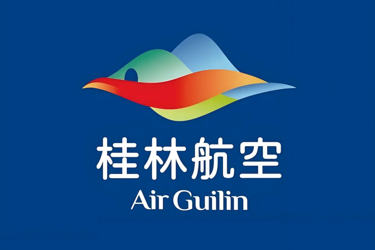 桂林航空反白logo