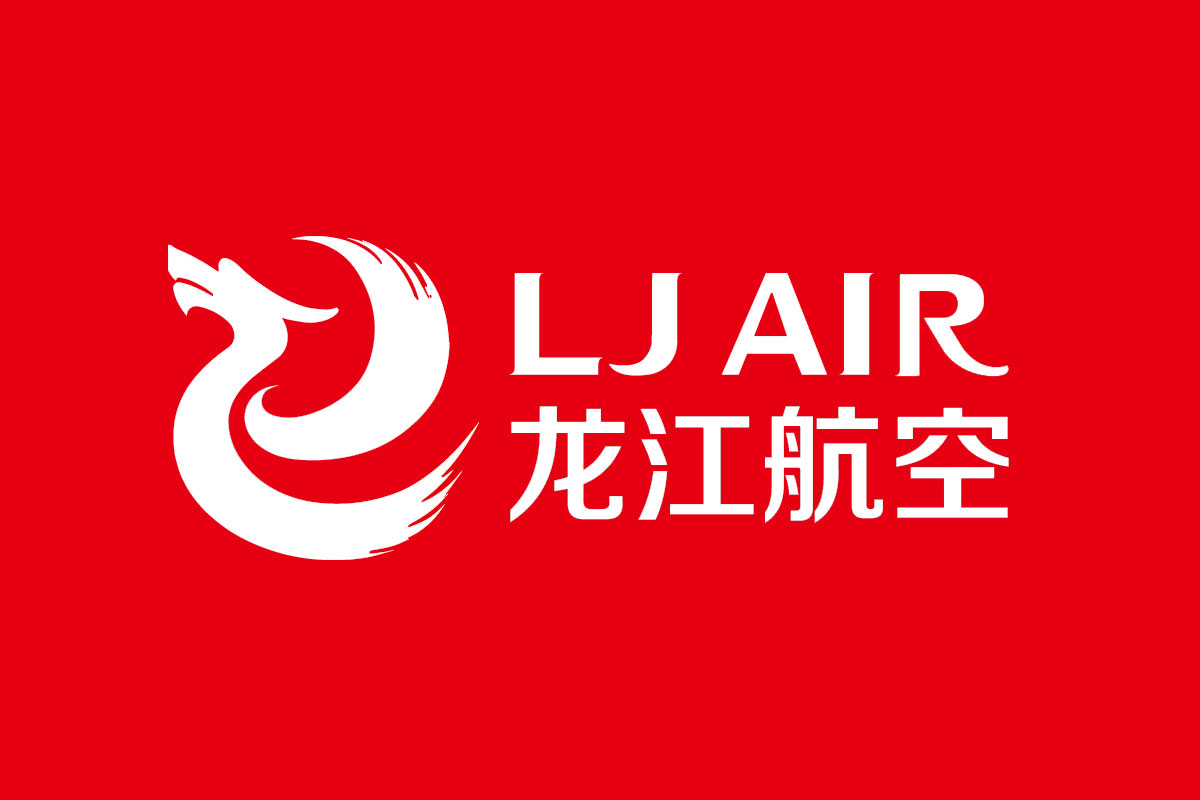 龙江航空反白logo