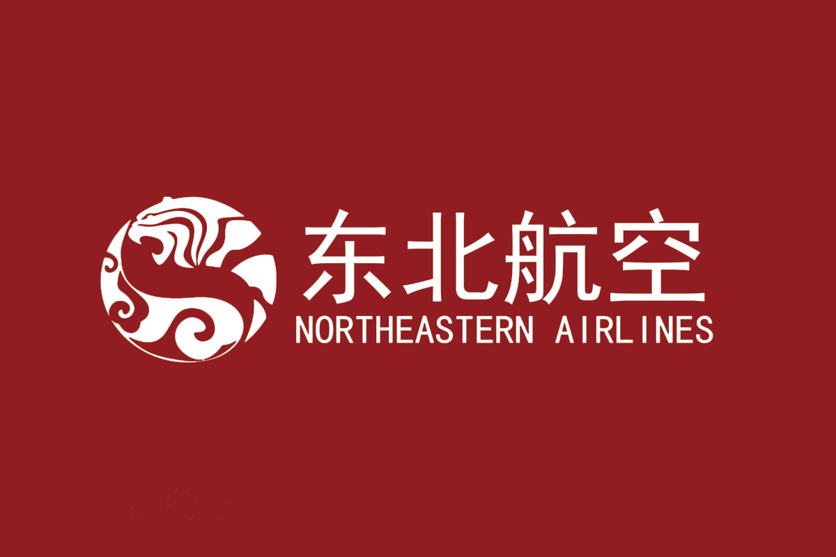 东北航空反白logo