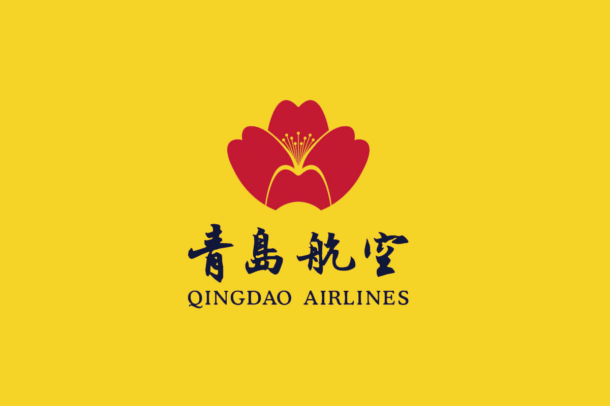 青岛航空反白logo