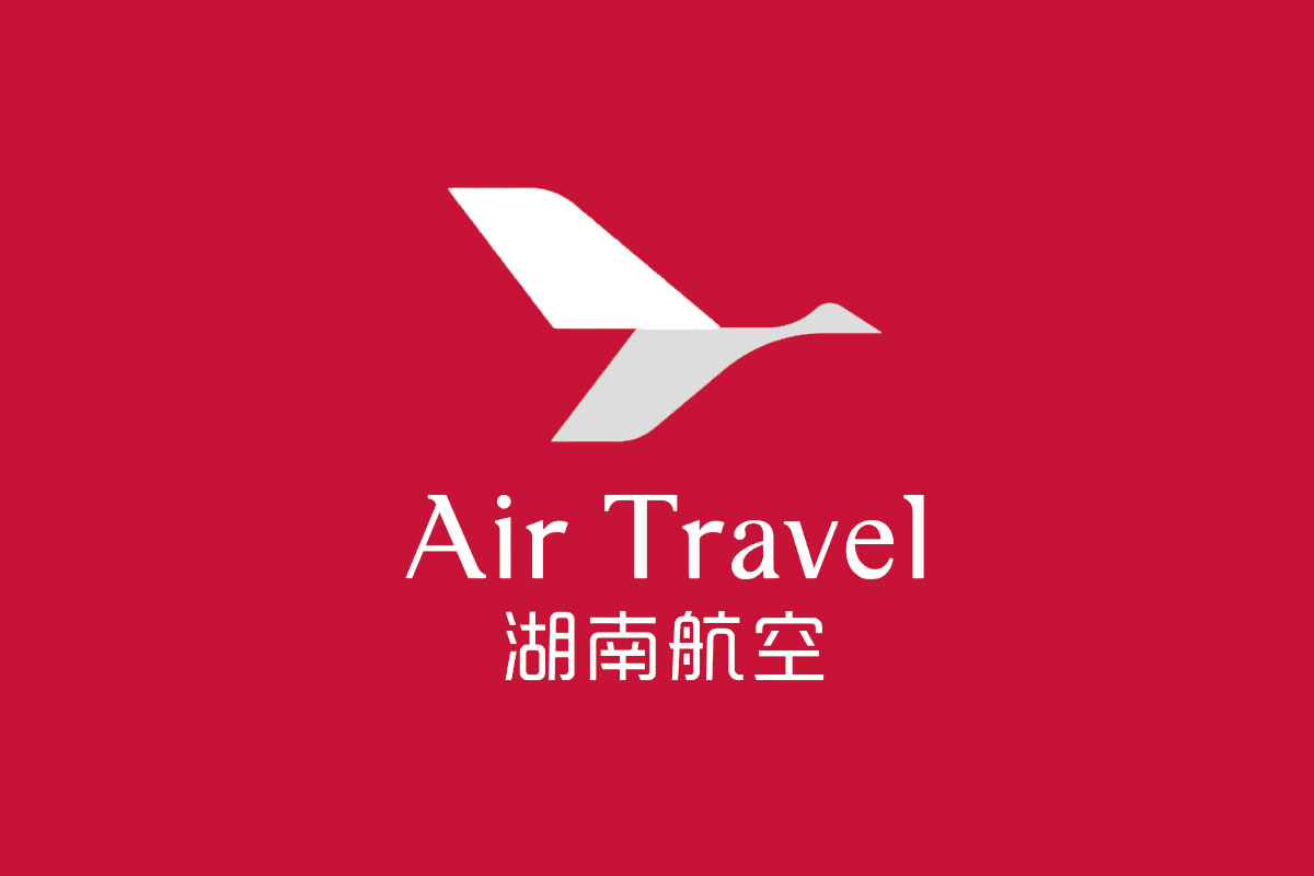 湖南航空反白logo