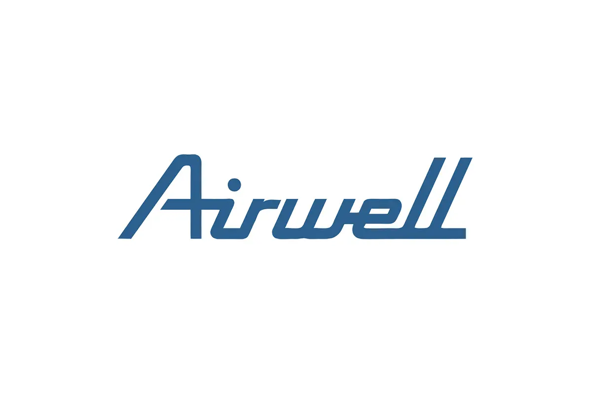 Airwell法国欧威尔空调logo设计-粗体衬线字体logo设计