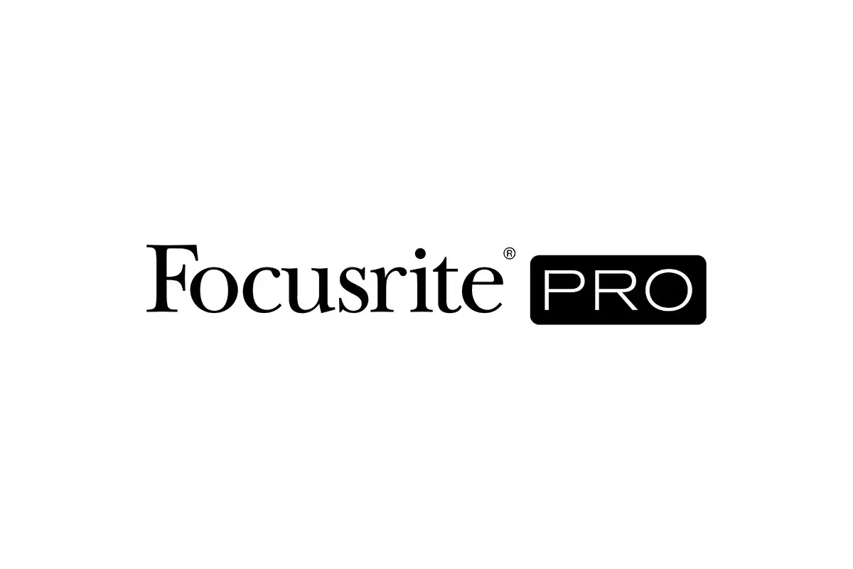 Focusrite英国福克斯特音频设备logo设计-经典衬线字体logo设计