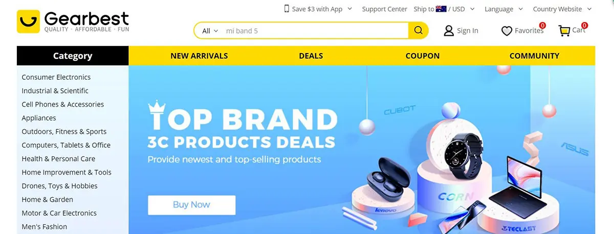 Gearbest环球易购电子商务网站-电商网站logo设计