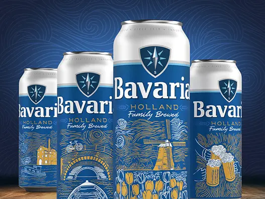 Bavaria巴伐利亚啤酒logo设计含义及欧洲饮料品牌理念