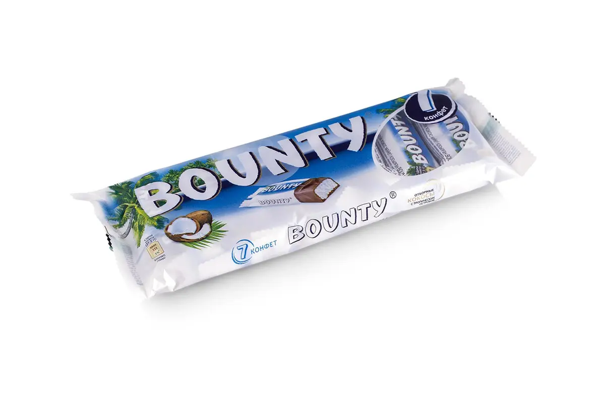 Bounty chocolate椰蓉夹心巧克力-椰蓉标志设计