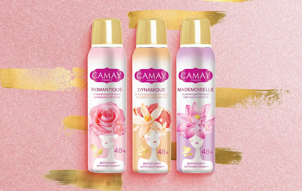 Camay卡玫尔香氛沐浴产品-卷曲logo设计