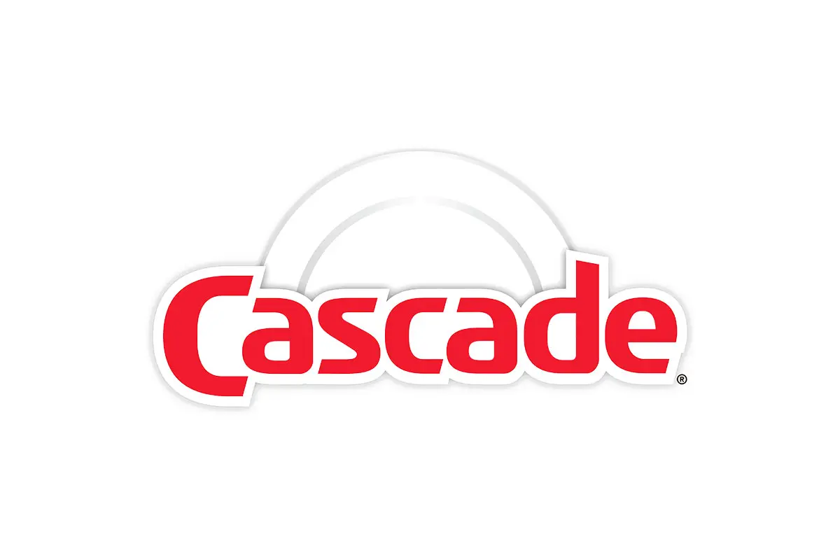 Cascade Detergent宝洁洗碗机洗涤剂logo设计-半圆造型logo设计