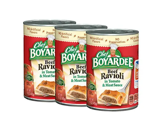 Chef Boyardee意大利菜罐头食品logo设计含义及罐头品牌设计理念