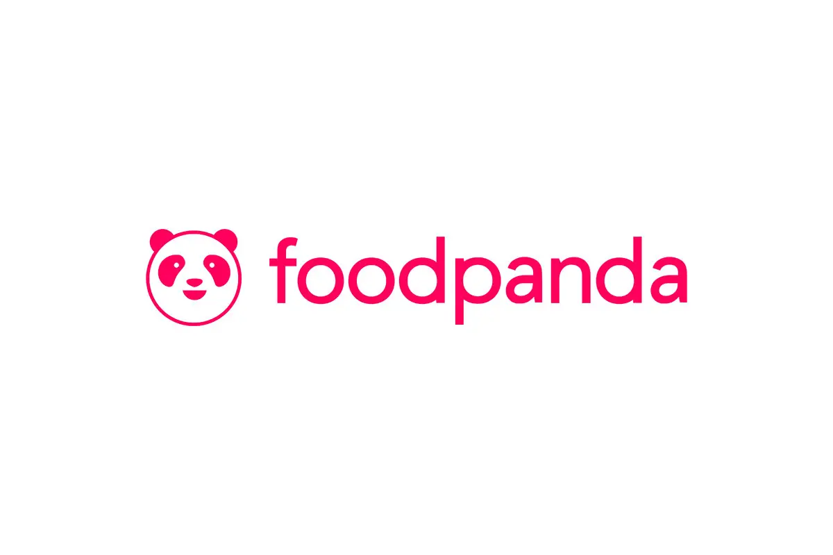 FoodPanda德国亚洲食品外卖平台logo设计-功夫熊猫头像logo设计