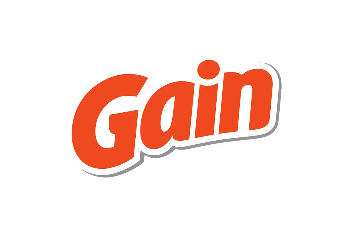 Gain美国宝洁公司衣物清洁产品logo设计-洁净效果logo设计