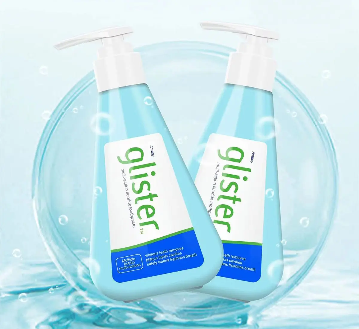 Amway Glister安利丽齿健牙膏-健康笑容标志设计