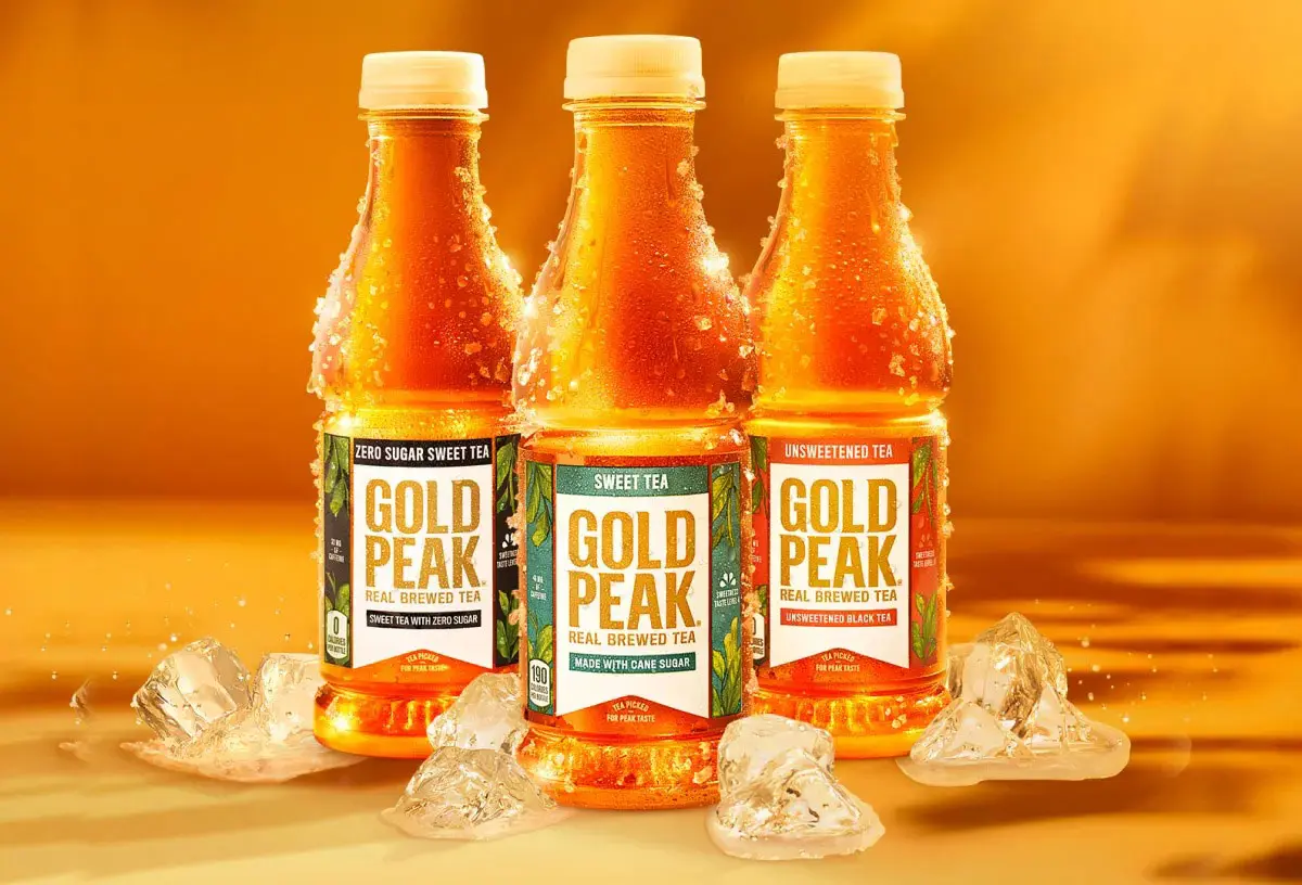 Gold Peak beverage可口可乐金峰茶饮料-高端饮品标志设计