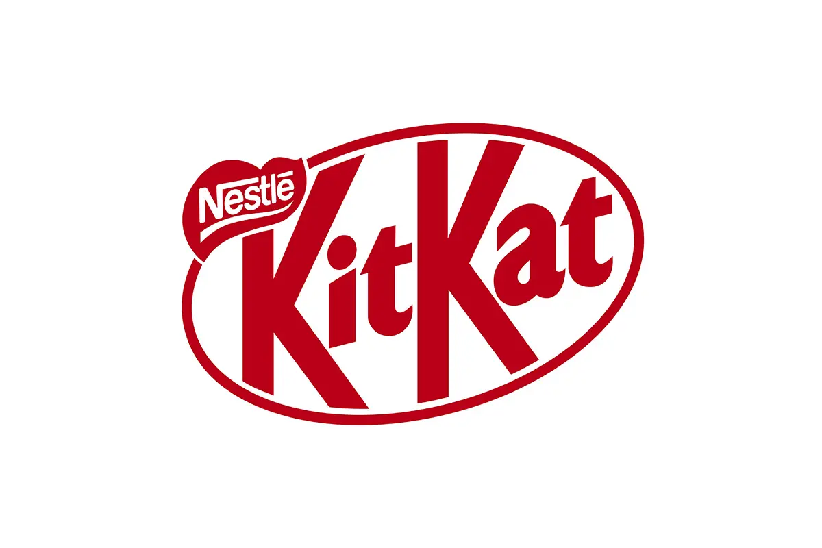 Kit Kat Chocolates奇巧巧克力标志设计-椭圆logo设计