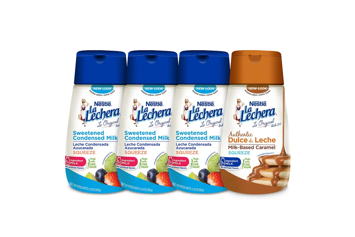 La Lechera雀巢乳制品-牛奶logo设计