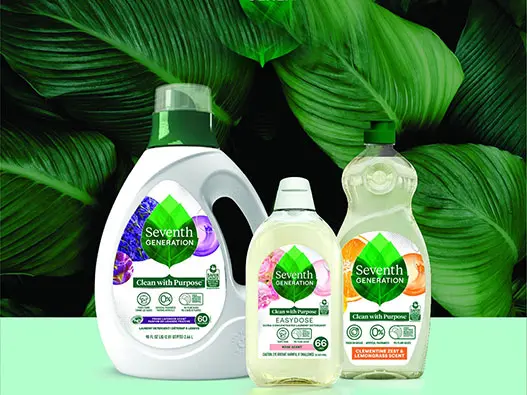 Seventh Generation美国七世代家居护理logo含义及洗涤剂品牌理念