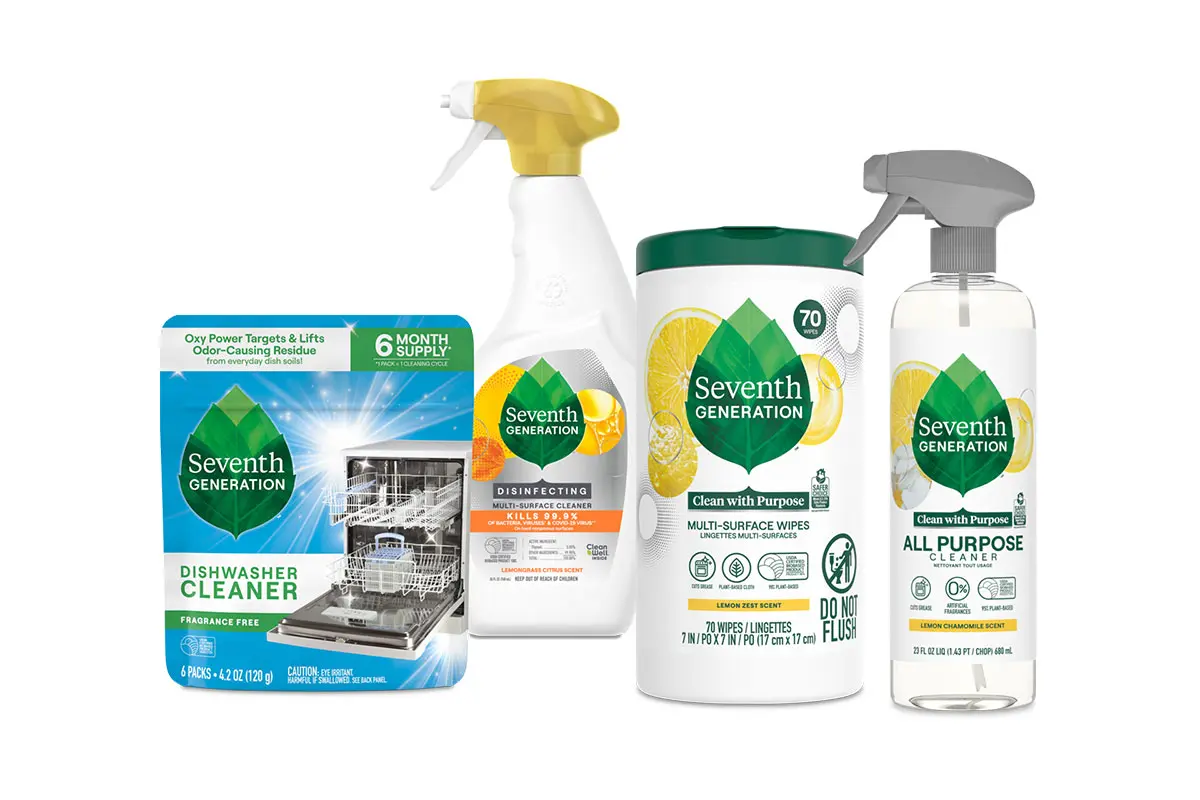 Seventh Generation美国七世代家居护理-绿叶logo设计