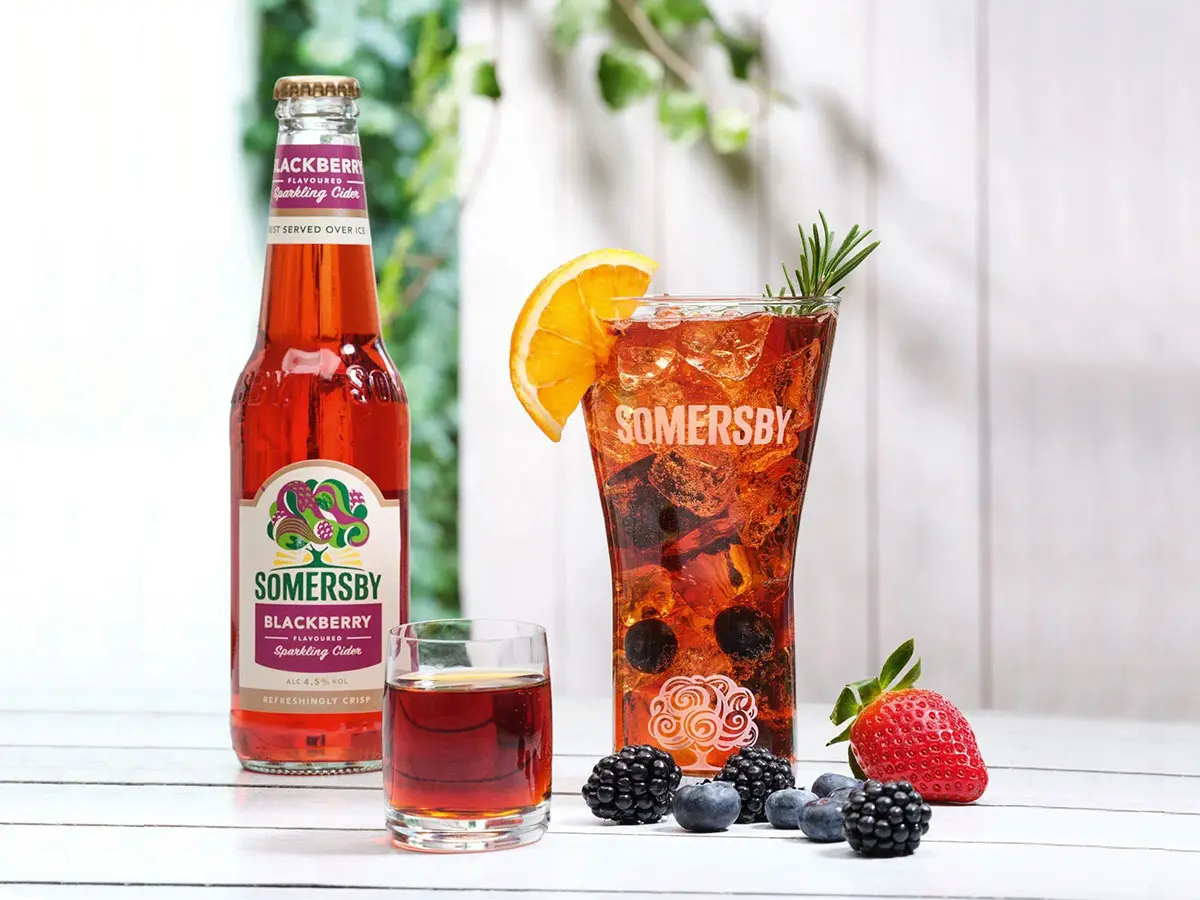 Somersby嘉士伯夏日纷果味酒-啤酒logo设计