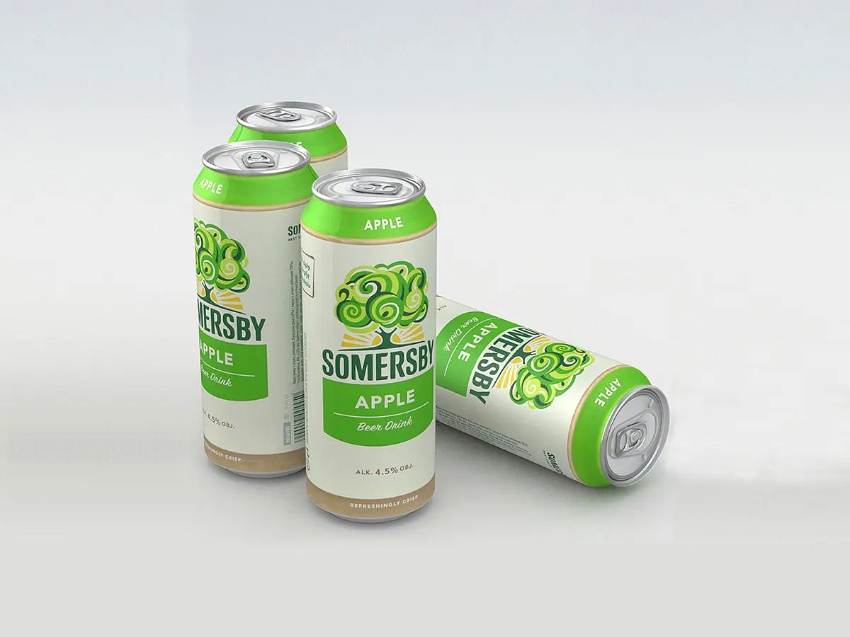 Somersby嘉士伯夏日纷果味酒-苹果酒标志设计