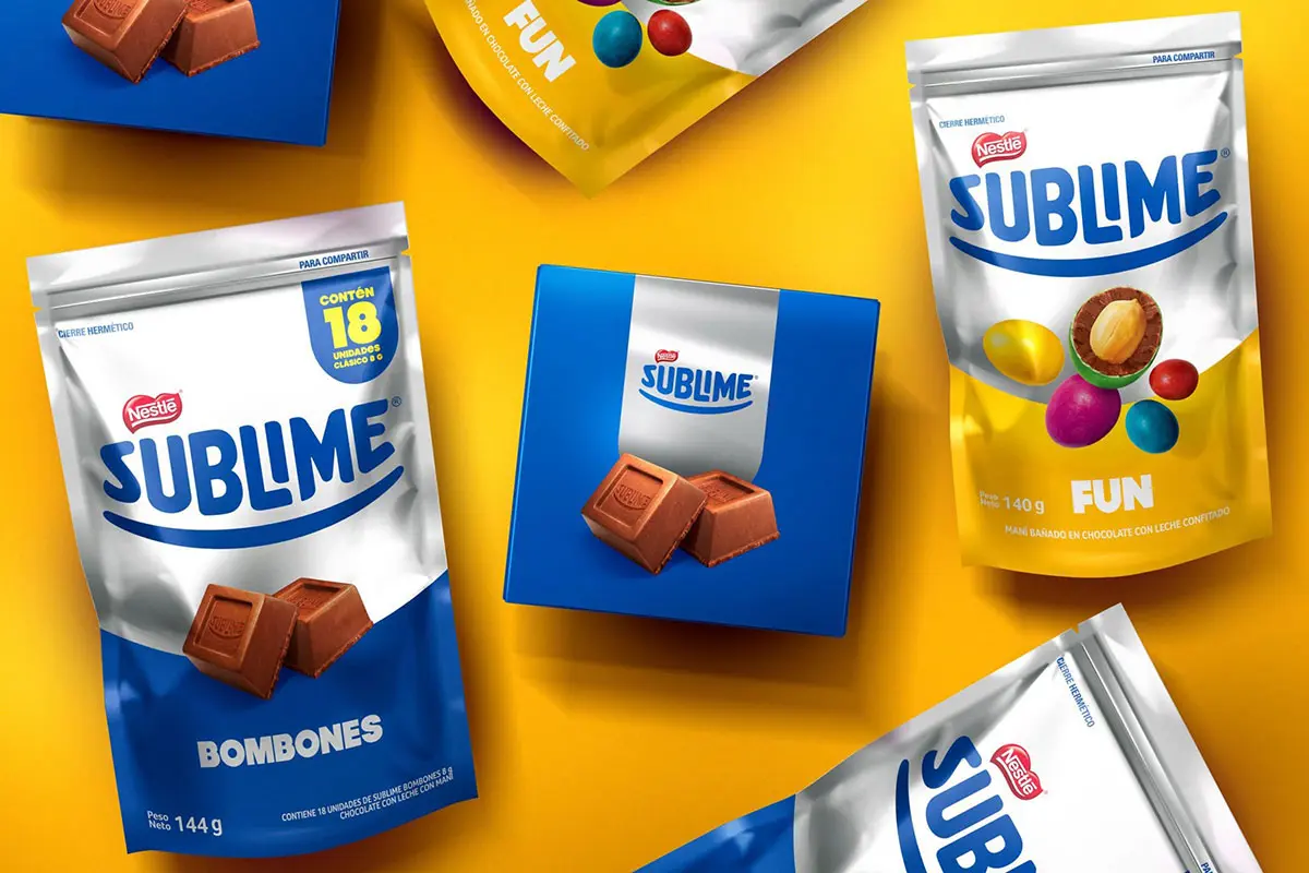 Sublime chocolate雀巢巧克力-弧形logo设计