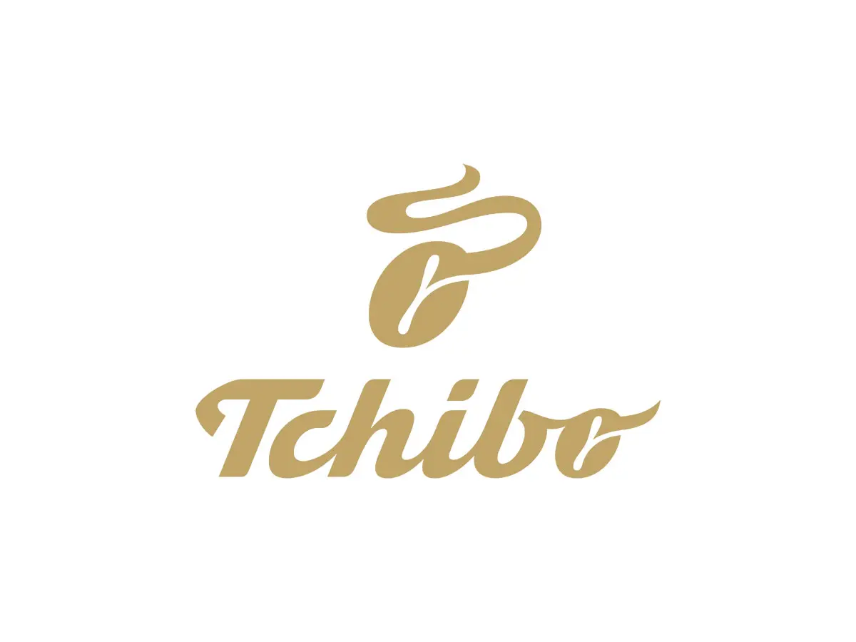 Tchibo德国奇堡咖啡饮料logo设计-咖啡豆logo设计