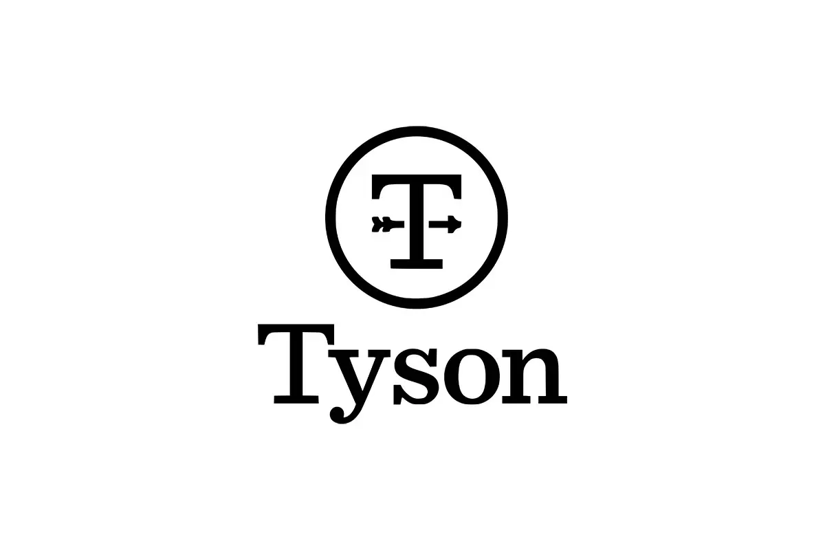 Tyson Foods美国泰森食品logo设计-向上箭头logo设计