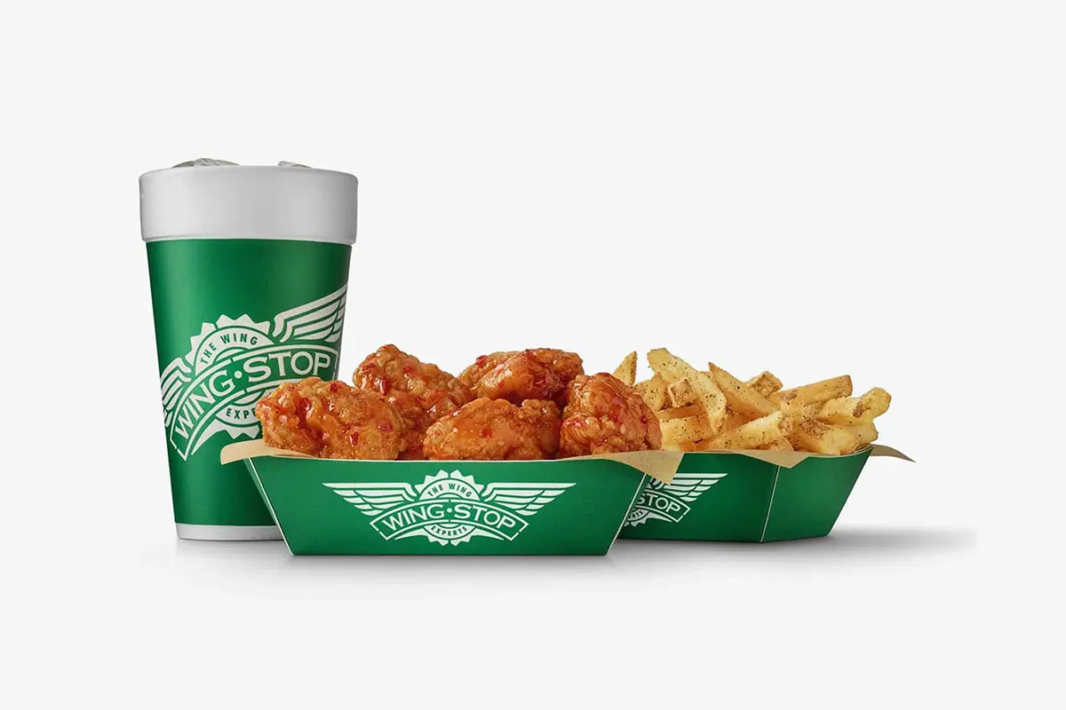 Wingstop Restaurant美国鸡翅连锁餐厅-徽章式logo设计